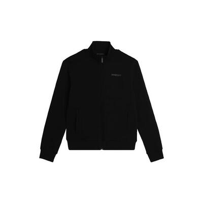 Felpa full zip con collo alto e tasche interne