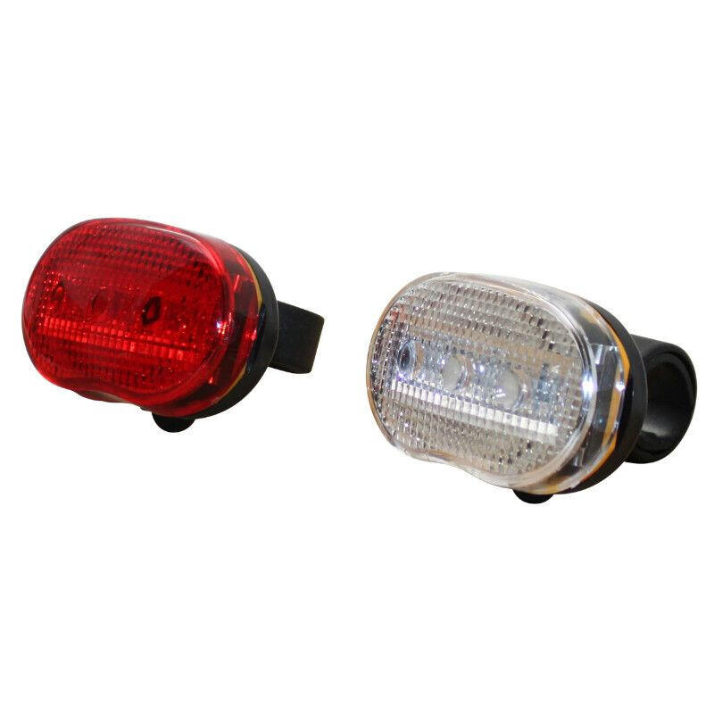 MARWI kit di illuminazione a batteria su manubrio e reggisella, fornito con 2 batterie