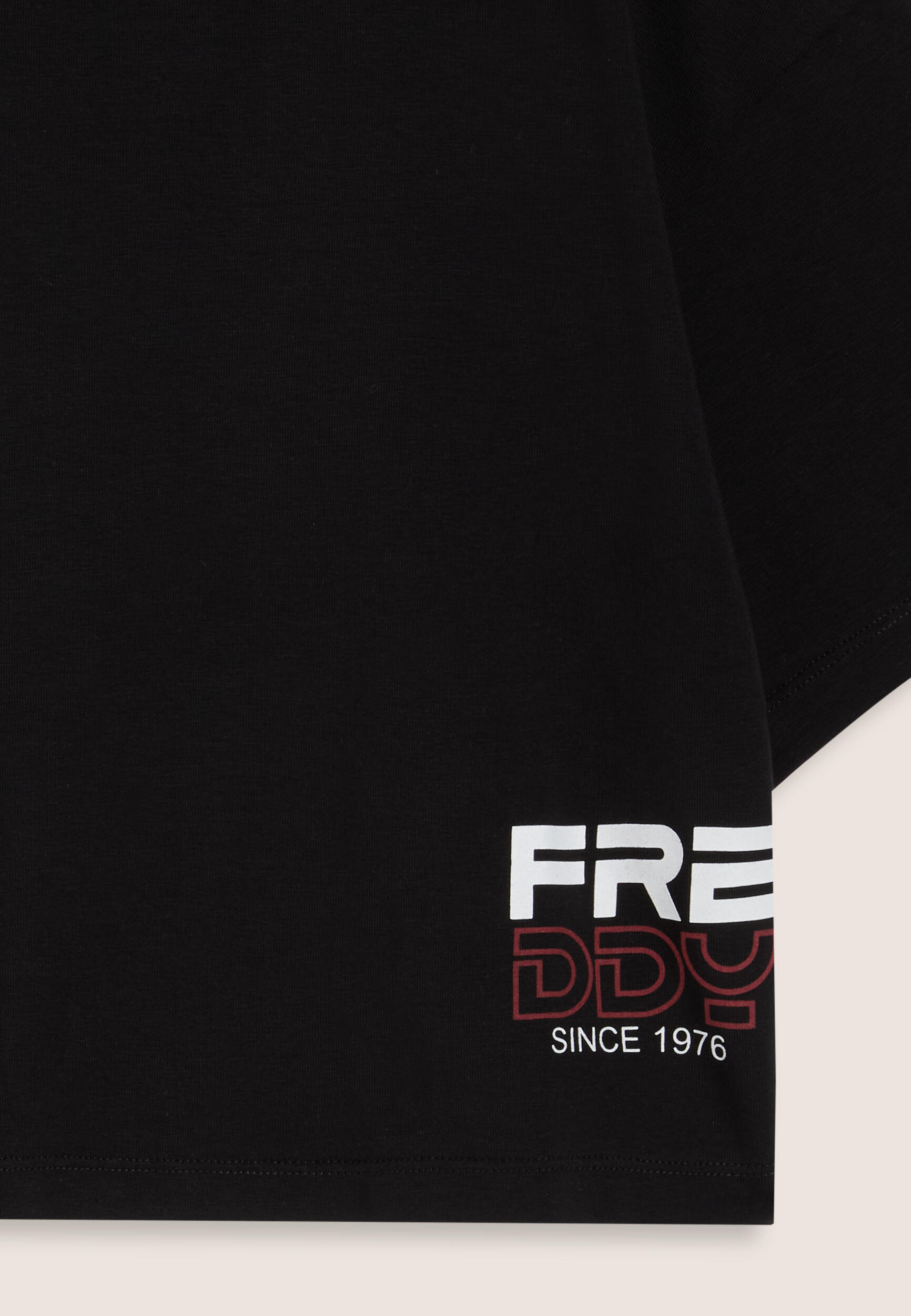 T-shirt court ample pour fille avec logo latéral 3/3