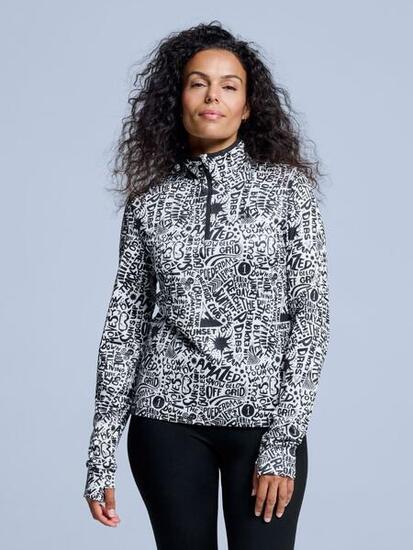 Pull de ski - Femme - Cabin Life - Blanc / Noir