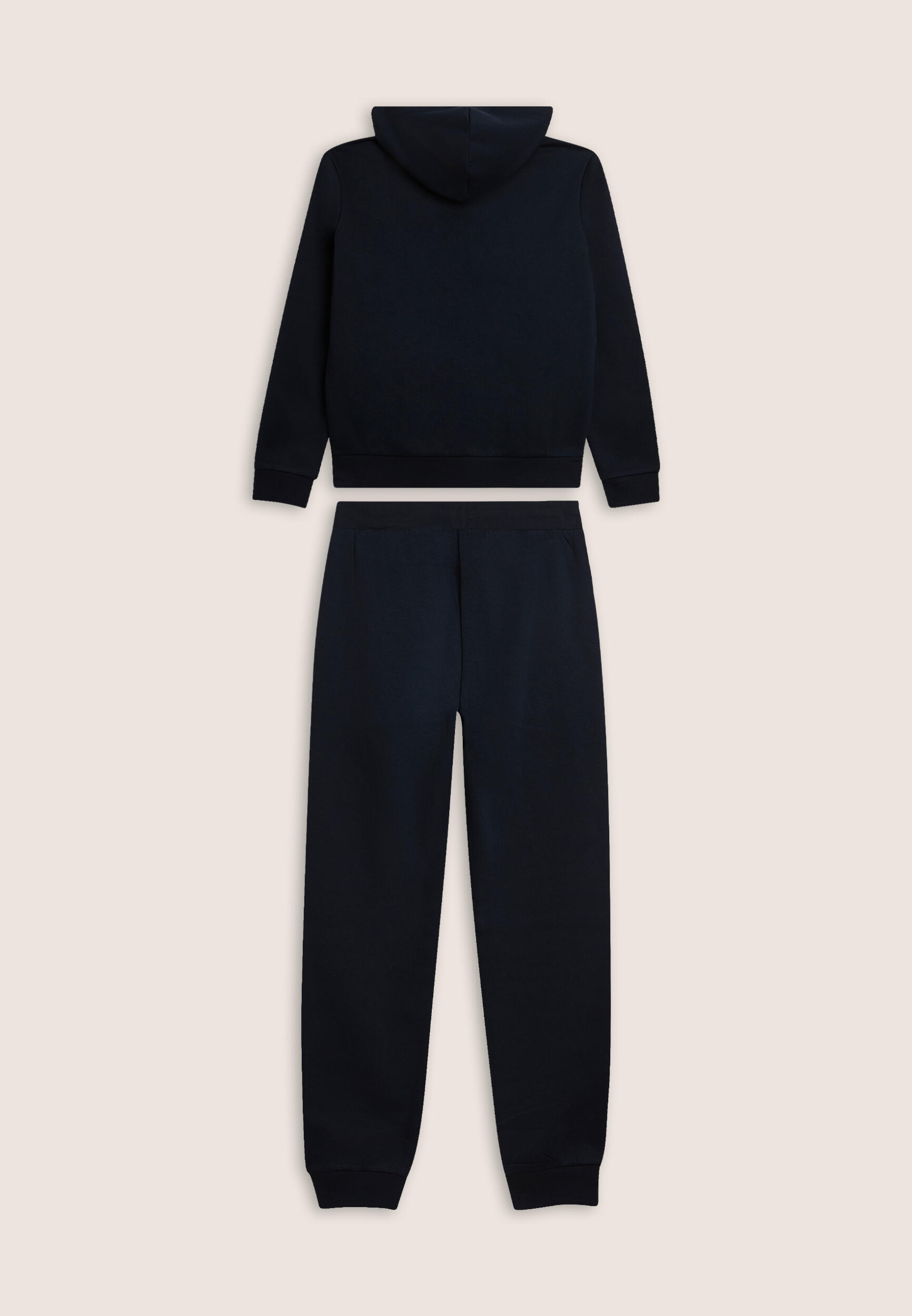 Tuta con full zip, cappuccio e fondo a polsino 2/3