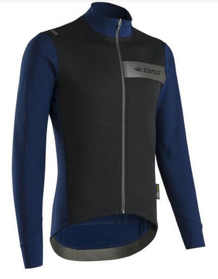 Maillot cycliste d'hiver SUPREMO +5°, bleu