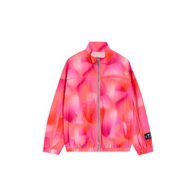 Giacca Bambina Leggera Fantasia Rosa Arancio