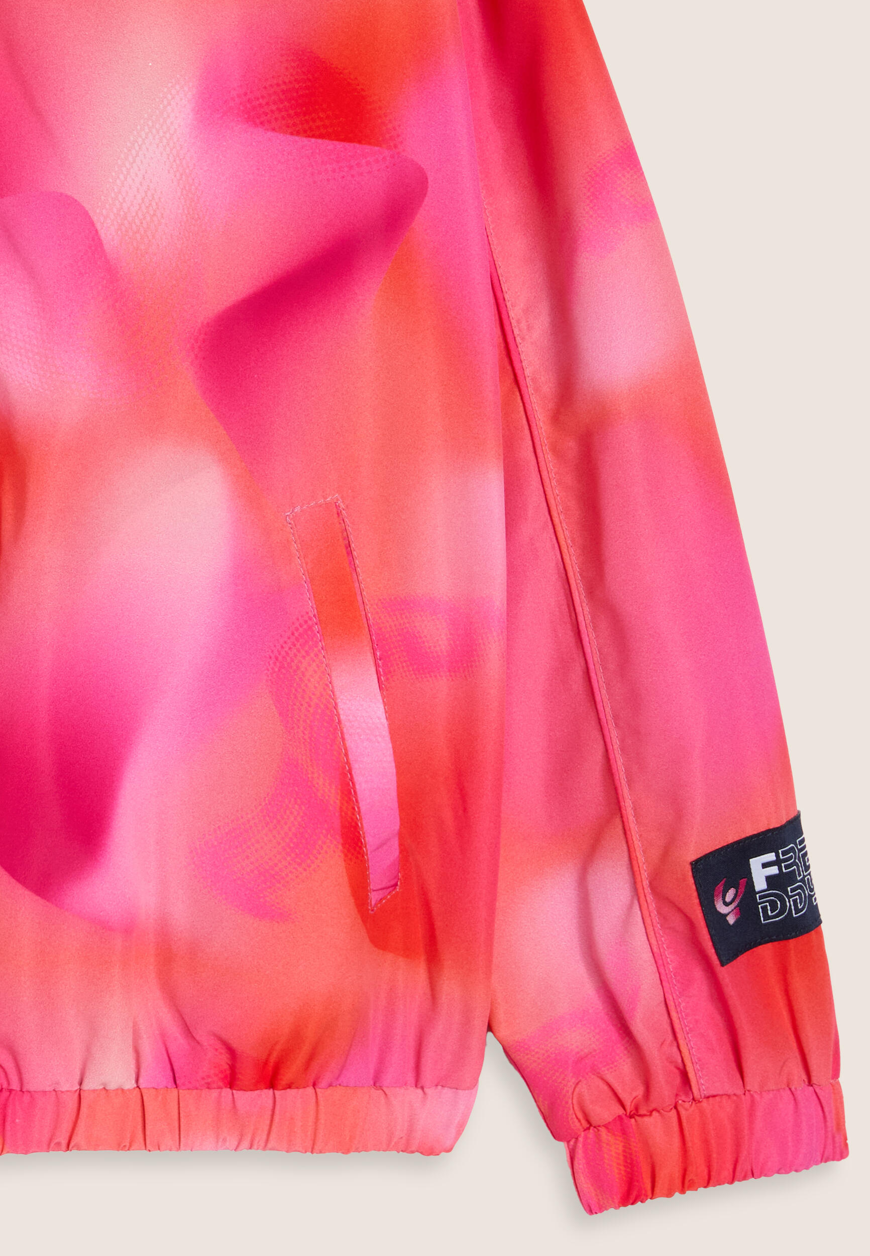 Veste pour fille légère fantaisie rose orange 3/3