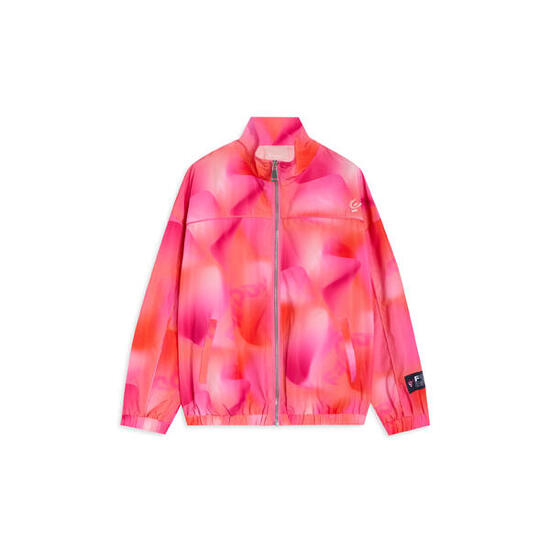 Giacca Bambina Leggera Fantasia Rosa Arancio