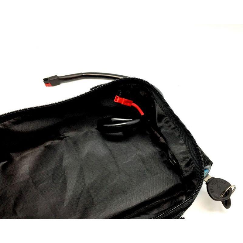 Sacoche porte-bagages vélo 4L pour batterie – Étanche en PVC haute résistance 2/3