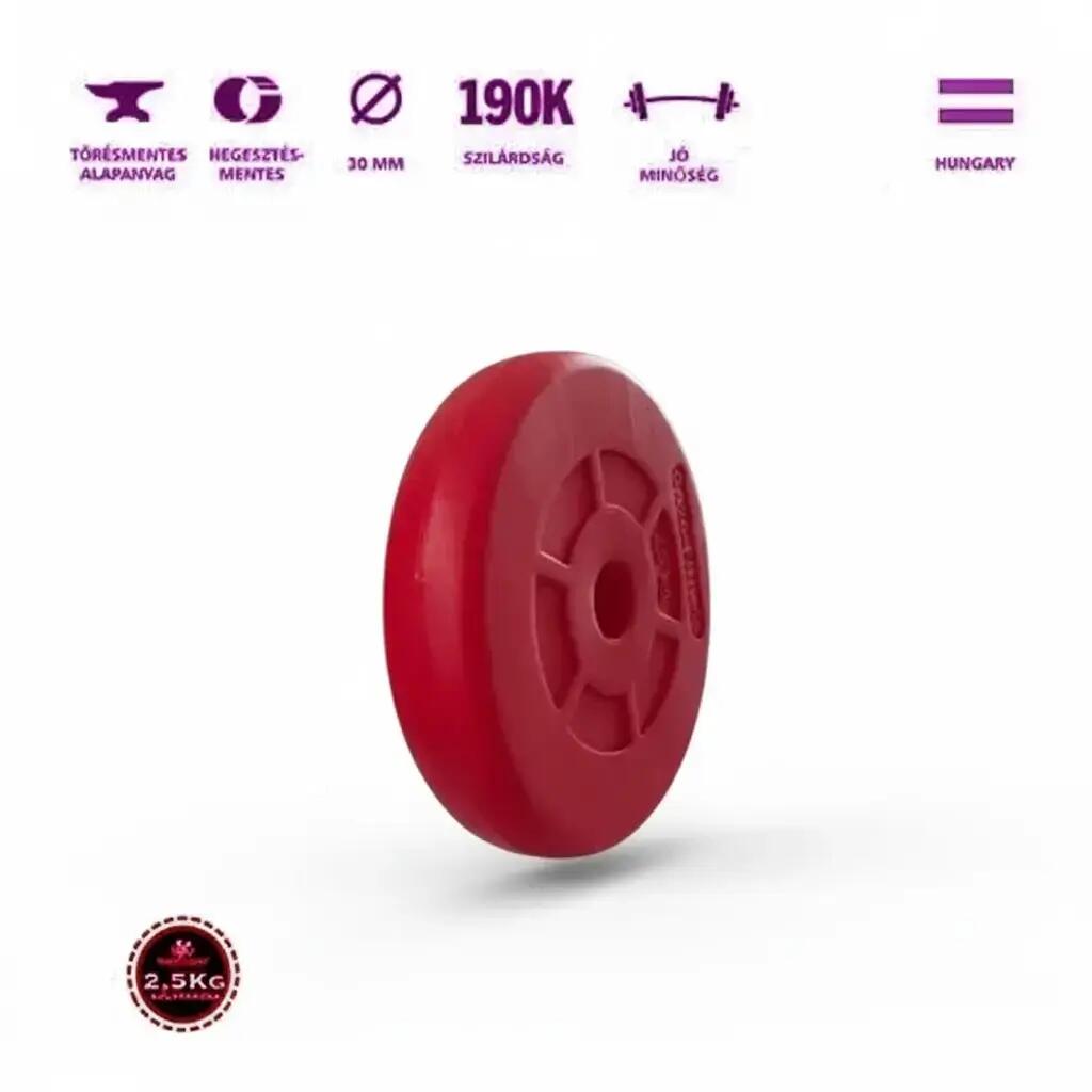 GazoFitness® Kézi Súlyzó 1×11,5Kg(Össz:11,5.Kg)Piros,Rózsaszín 3/3
