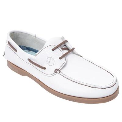 Heren leren bootschoenen worbarrow wit
