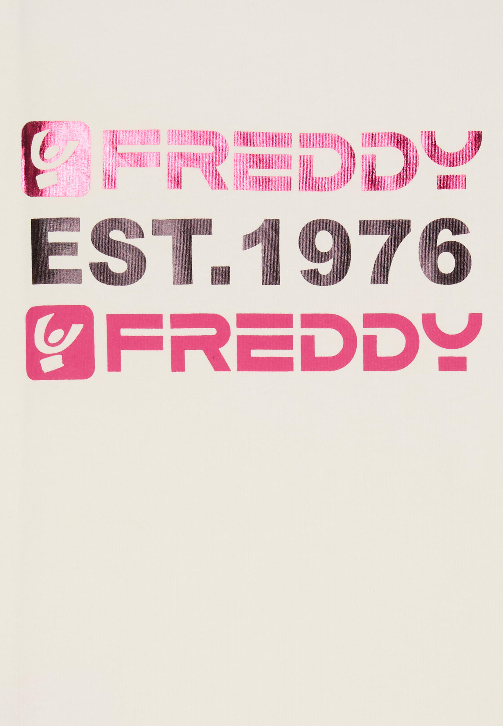 Camiseta regular fit para niña con logo FREDDY grande estampado 3/3
