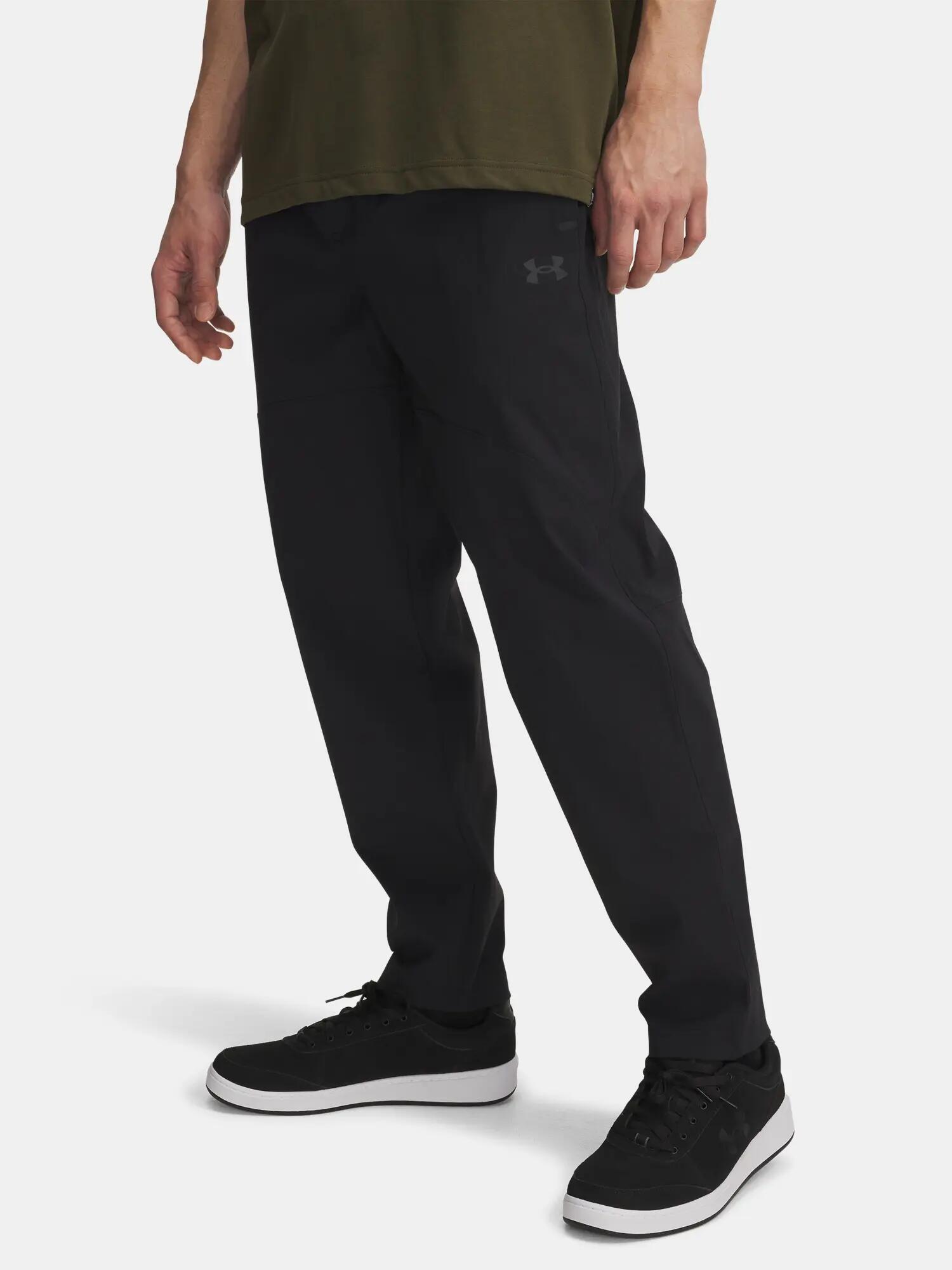 Férfi sportnadrág Under Armour UA UNSTPBLE WOVEN TX TAPER-BLK 1/4