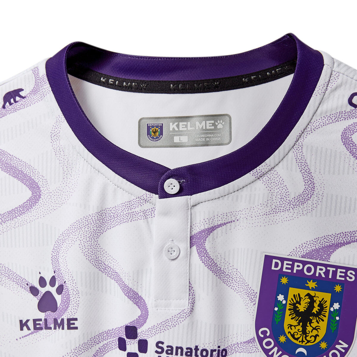 Kelme Camiseta Deportes Concepción 2ª Equipación 25-26 Blanco Unisex 3/5
