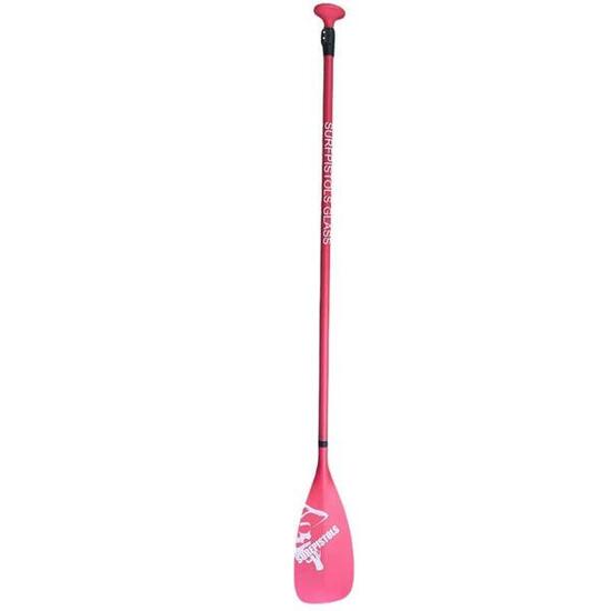 PAGAIE STAND UP PADDLE FIBRE ROUGE 2 PARTIES SURFPISTOLS