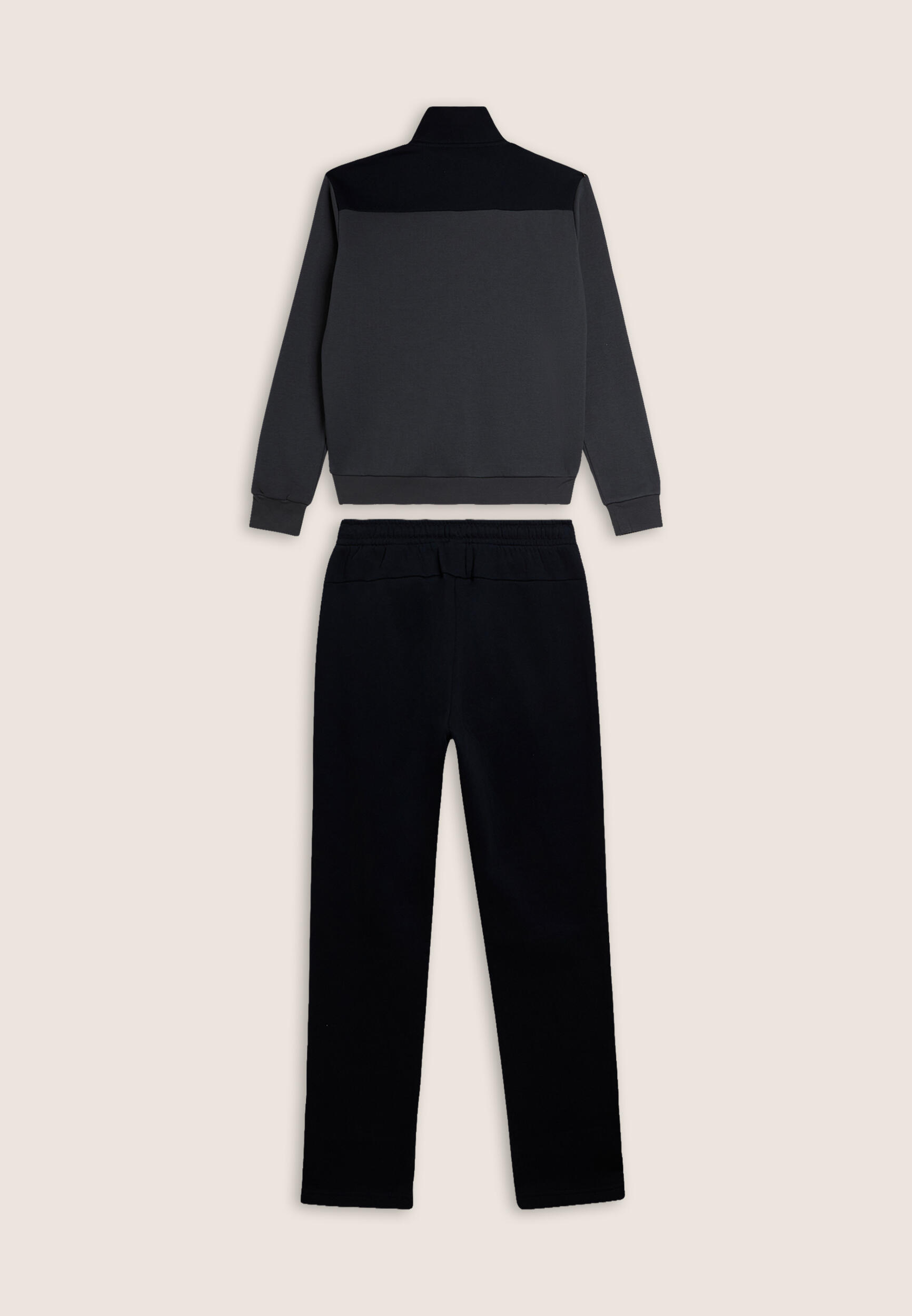 Tuta collo alto con full zip e dettagli colour block 2/3