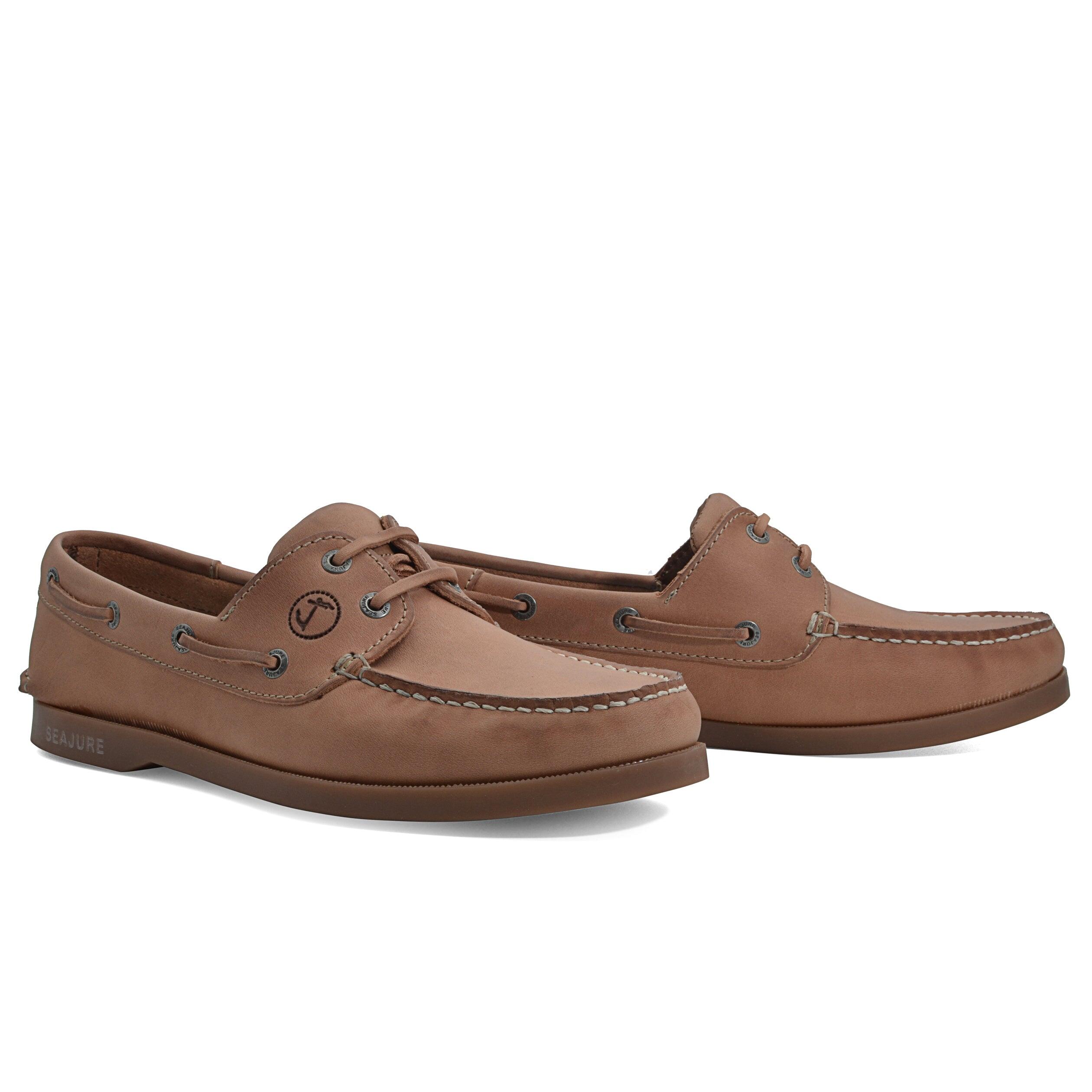 Hombre Cuero nobuk Zapatos Náuticos Sunlit Tan 2/4