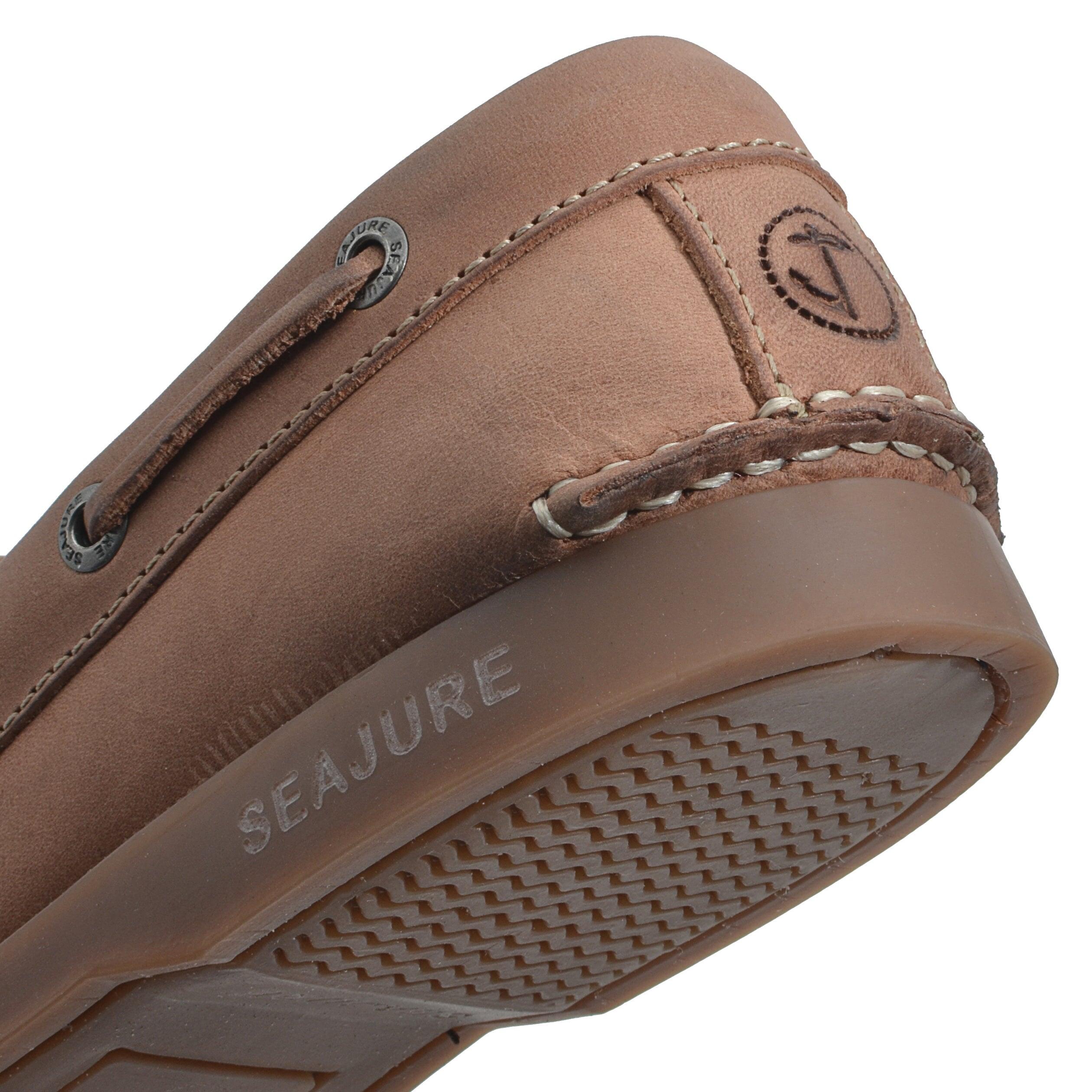 Hombre Cuero nobuk Zapatos Náuticos Sunlit Tan 4/4
