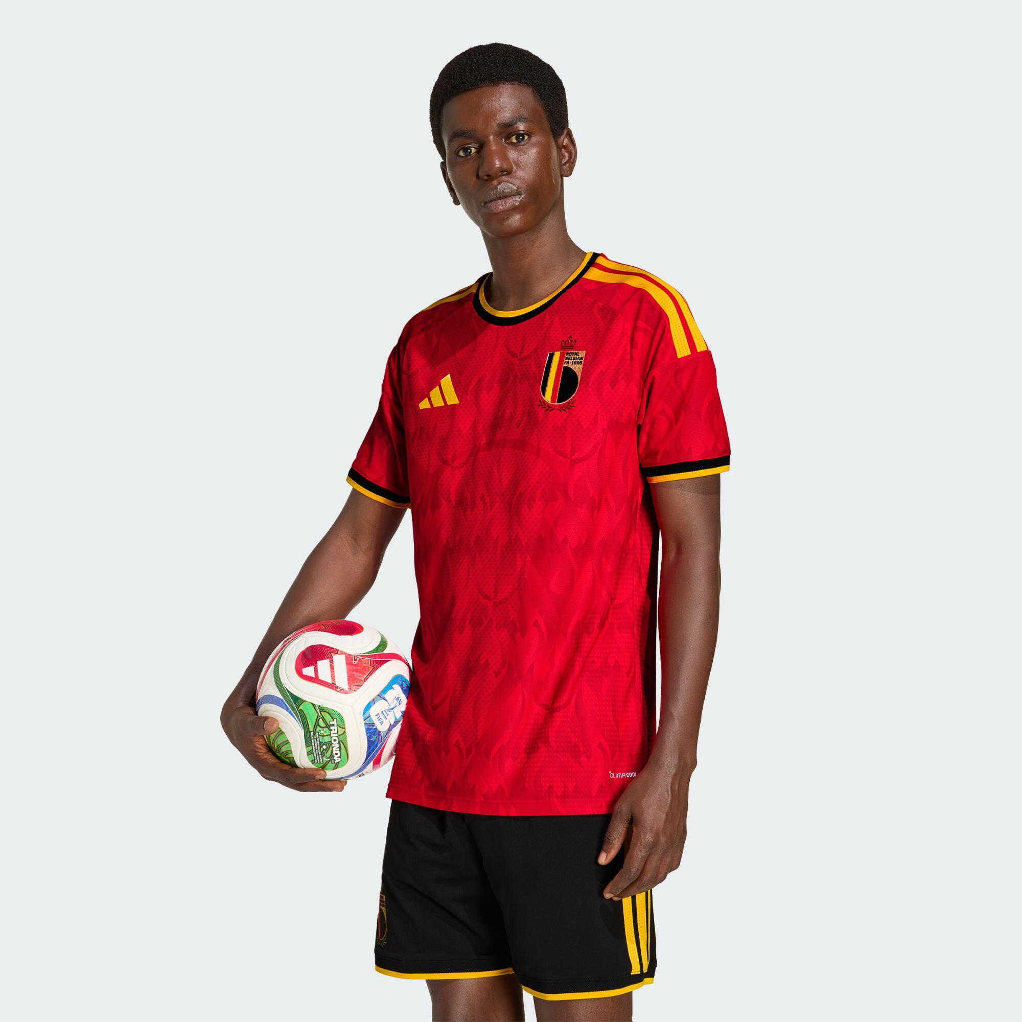 Belgium 26 Home Authentic Jersey 3/7