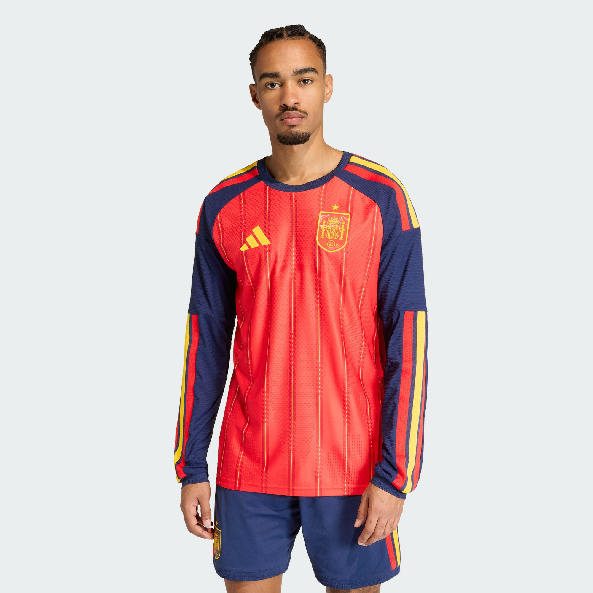 Spanien 26 Authentic Heimtrikot, langärmelig 3/7