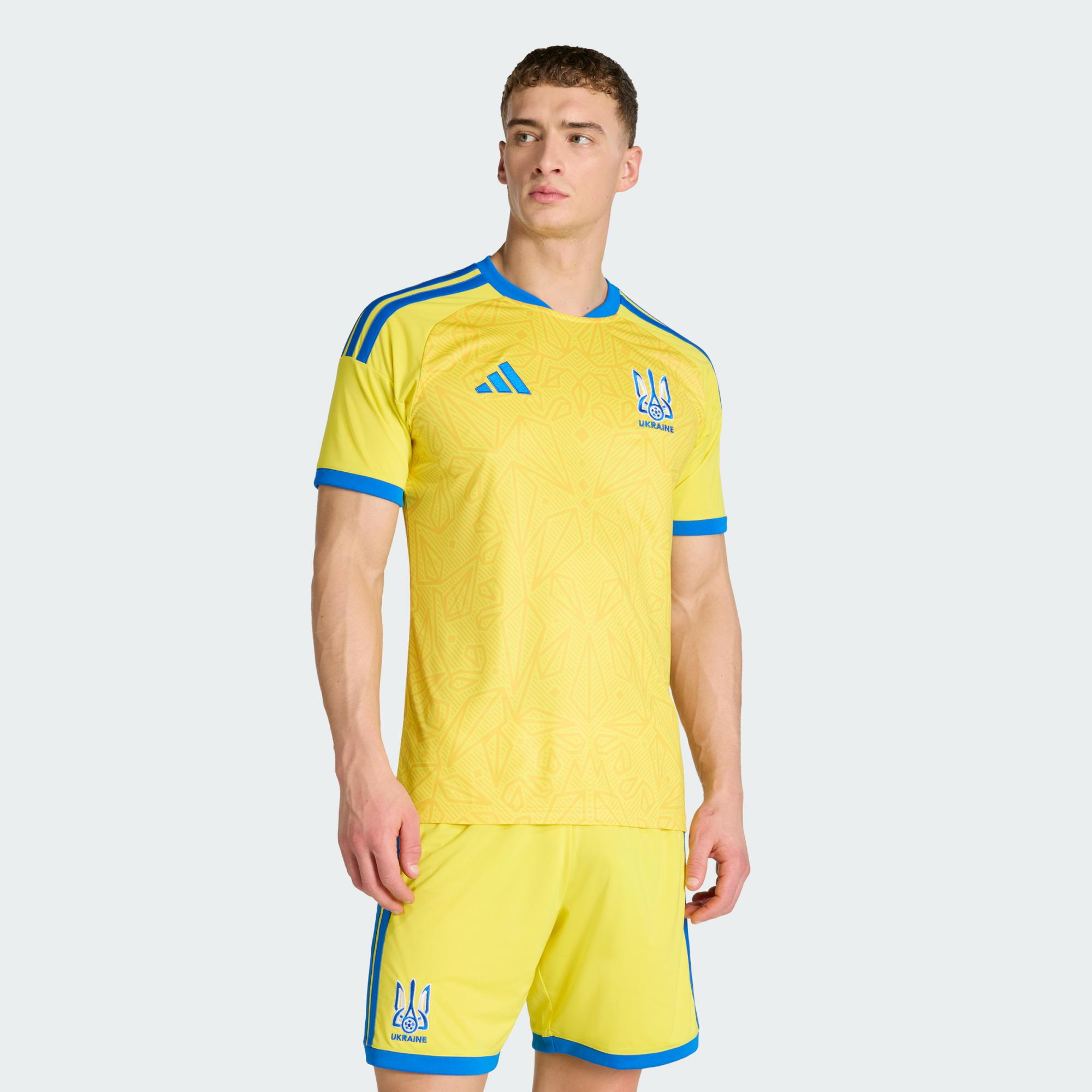 Adidas - Maillot Domicile Ukraine 26 - Maillot Manches Courtes - Jaune - Decathlon