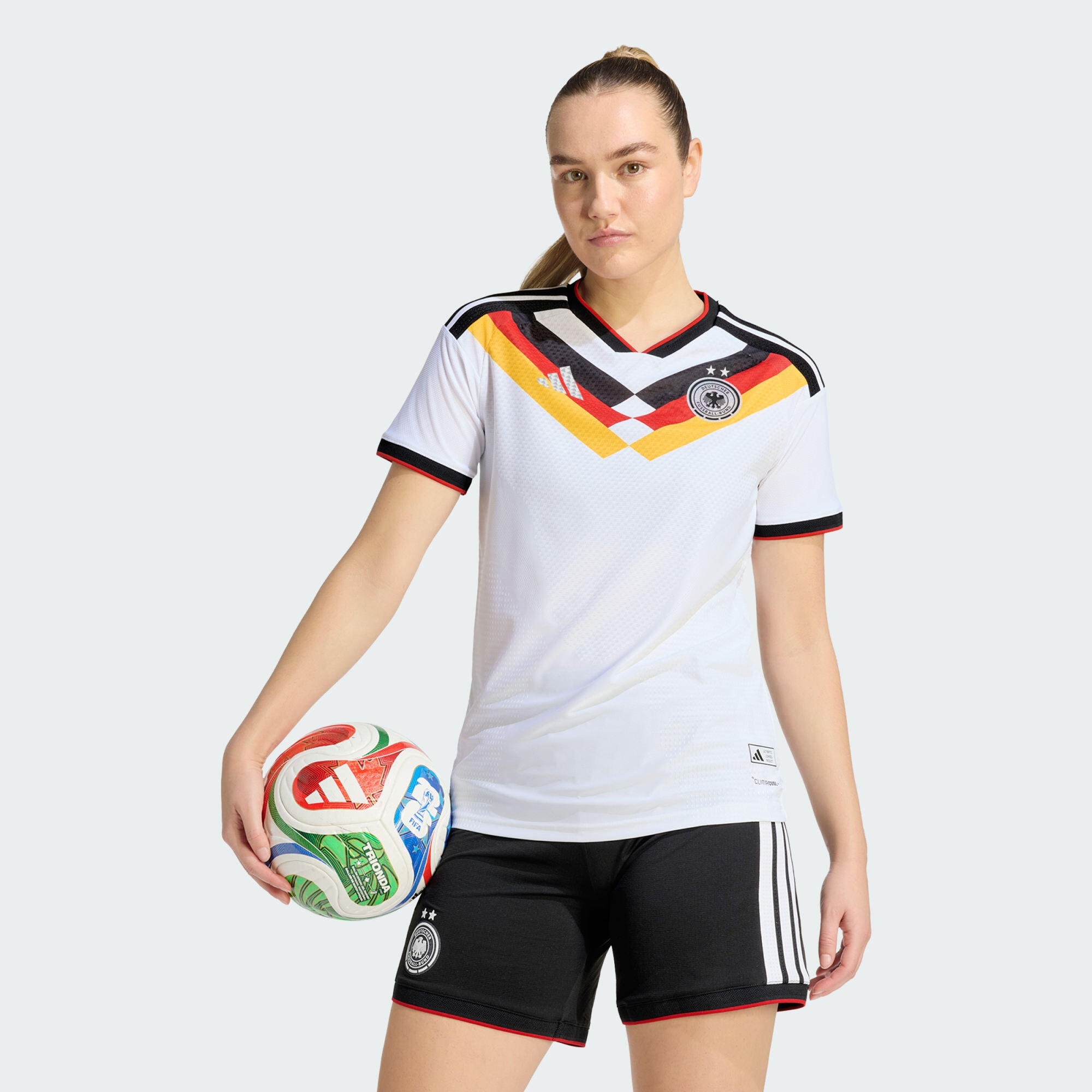 Camisola Principal Oficial Germany 26 Seleção Feminina 3/8