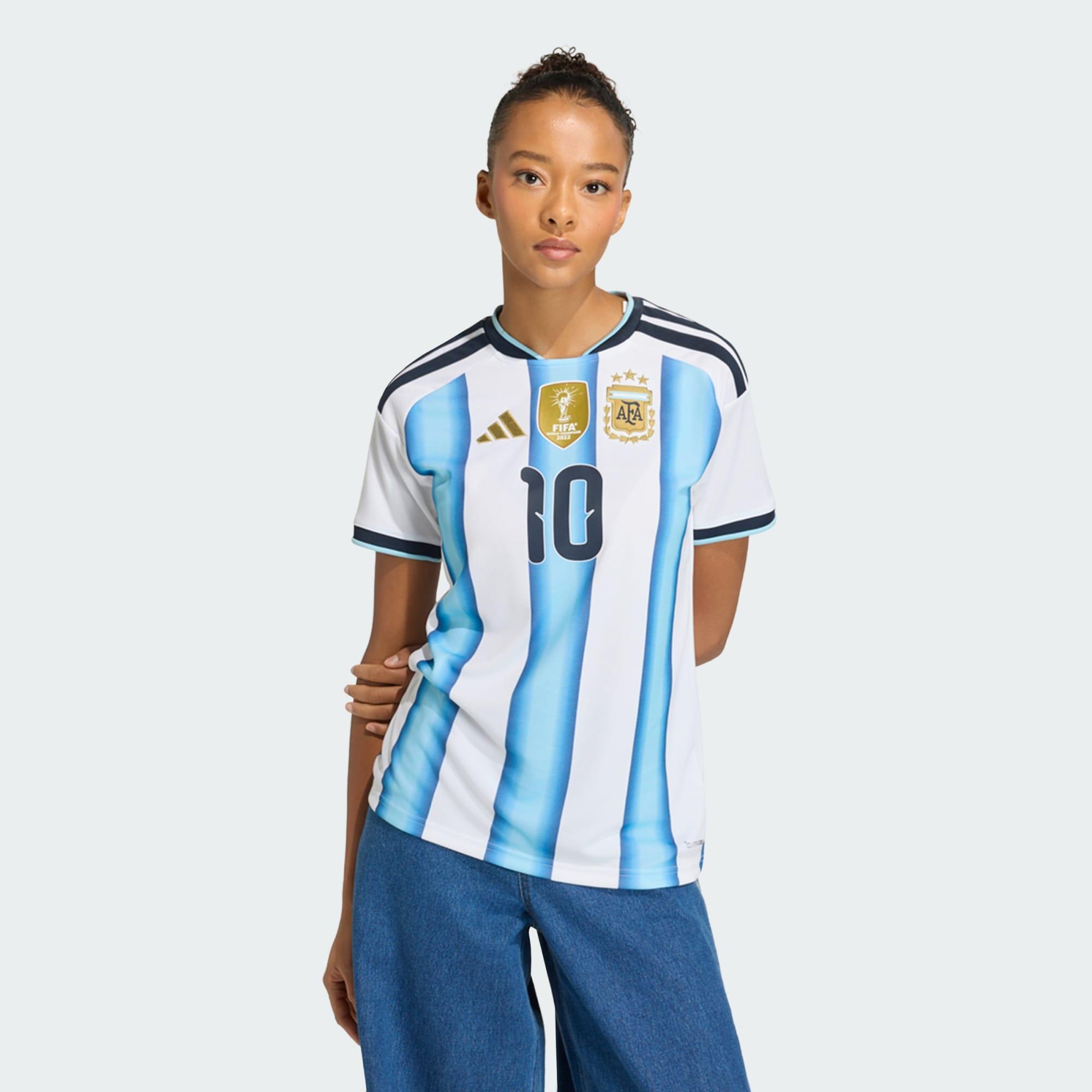 Adidas - Maillot Domicile Argentine 26 Messi - Maillot Manches Courtes - Blanc|bleu - Decathlon