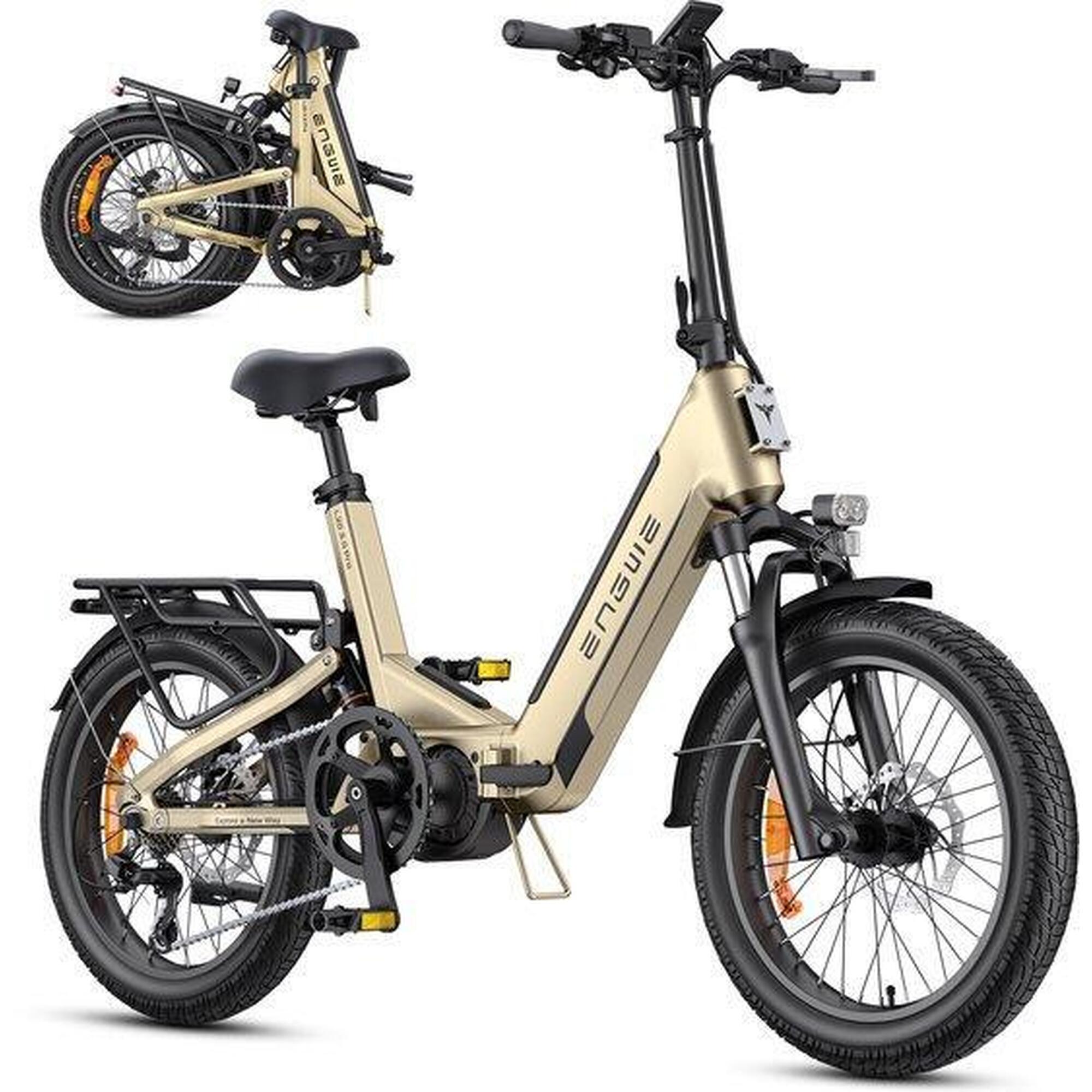 Engwe - Engwe L20 3.0 Pro Vélo Électrique Pliable, Puissance Moteur De 250 Watts - Fatbike - Jaune - Decathlon