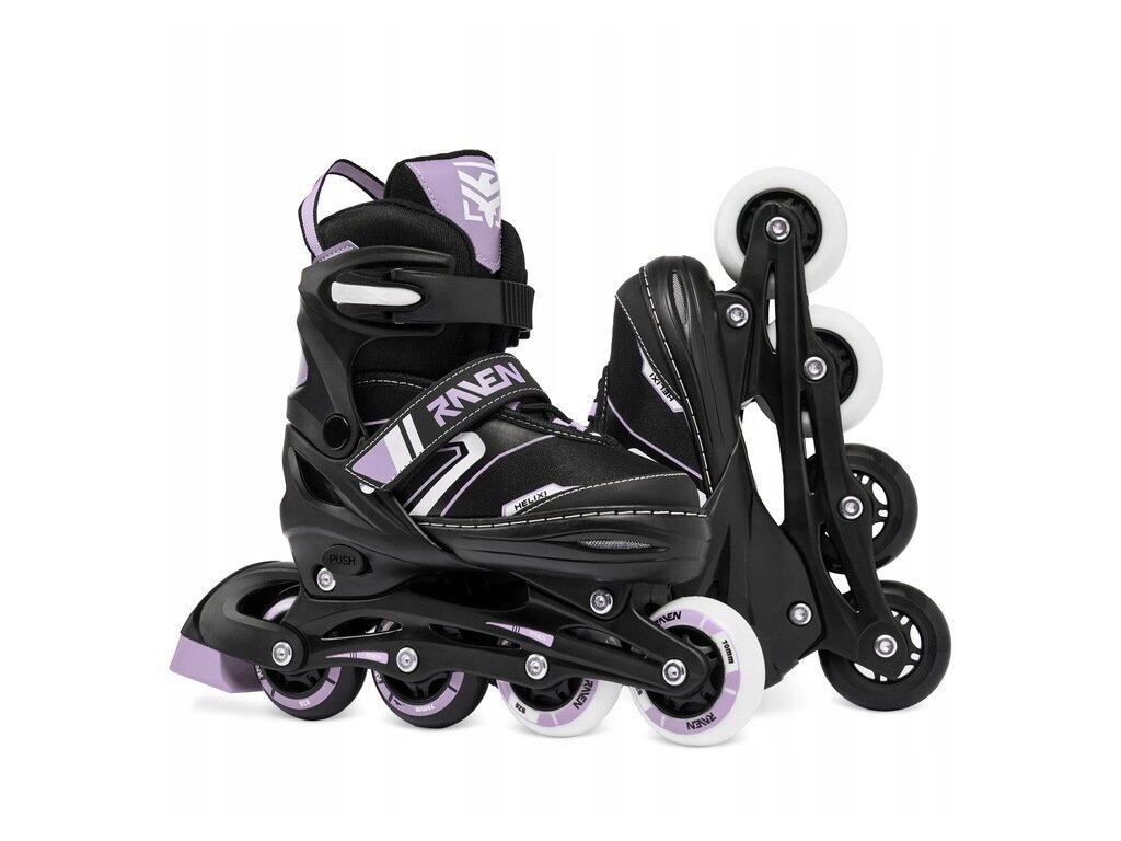 Patins de rodas 3 em 1 ajustáveis Raven Helixi Rodas LED 5/7