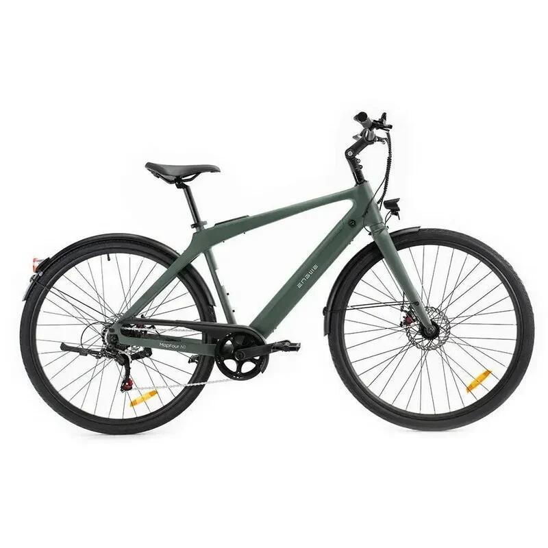 Engwe - Engwe Mapfour N1 Air, Carbon Fiber, Stads-e-bike, 250 Watt Motorvermogen - Fatbike - Vert - Decathlon