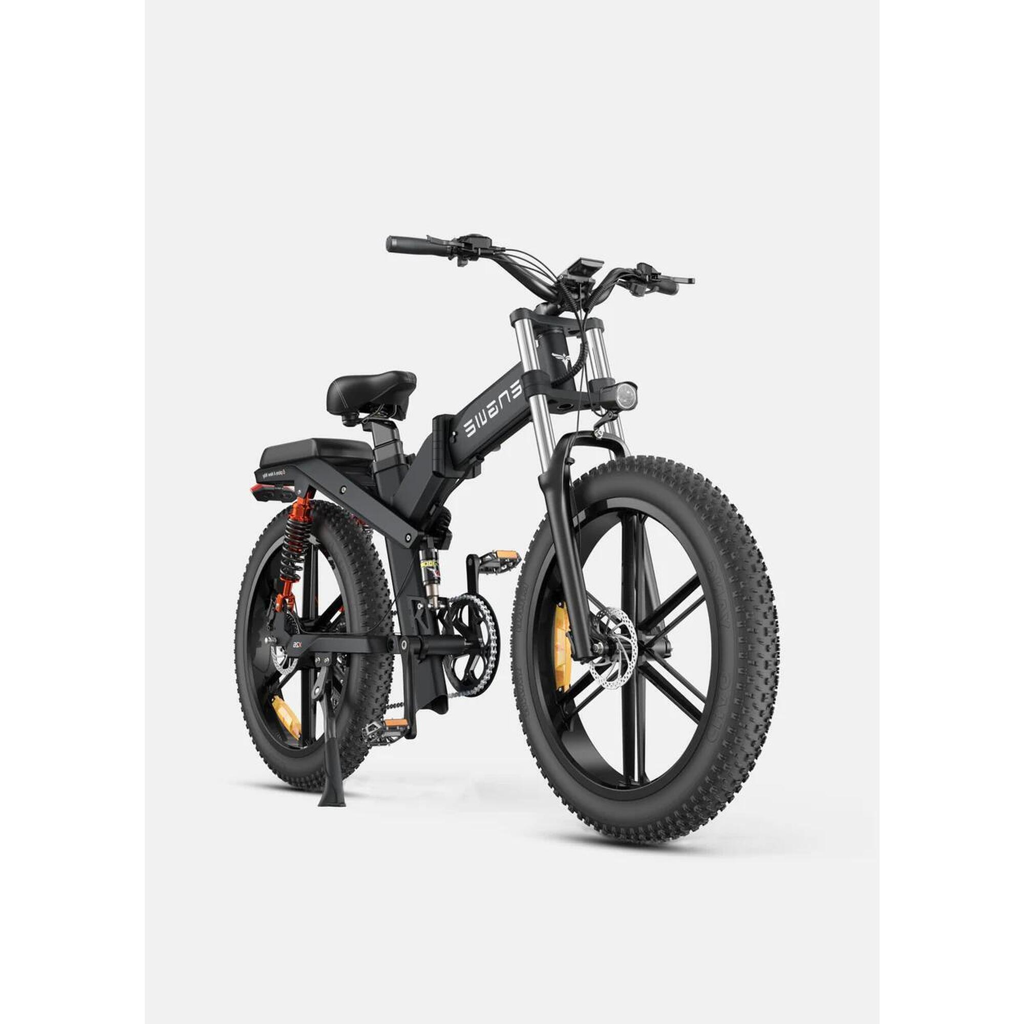 Engwe - X26 Fatbike Double Batteries, Vtt Électrique, Moteur De 250 Watts - Fatbike - Noir - 26" - Decathlon