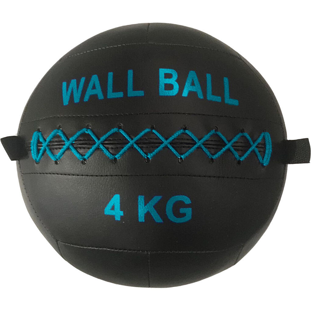 Sporti France - Wall Ball Sporti 4kg - Médecine Ball - Noir|violet - 4 Kg - Decathlon