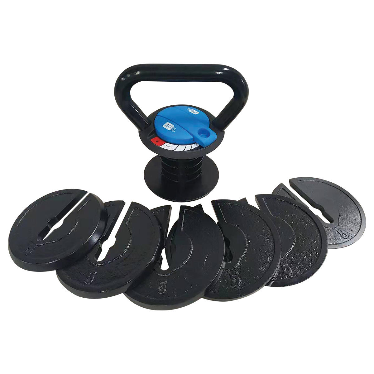Sporti France - Kettlebell Ajustable Sporti - Kettlebell - Noir - Taille Unique - Decathlon