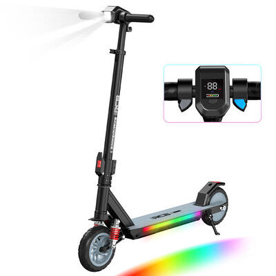 E-Scooter 3 Stufen, 7" Reifen, Vorderfederung, klappbar - RCB R12 MAX