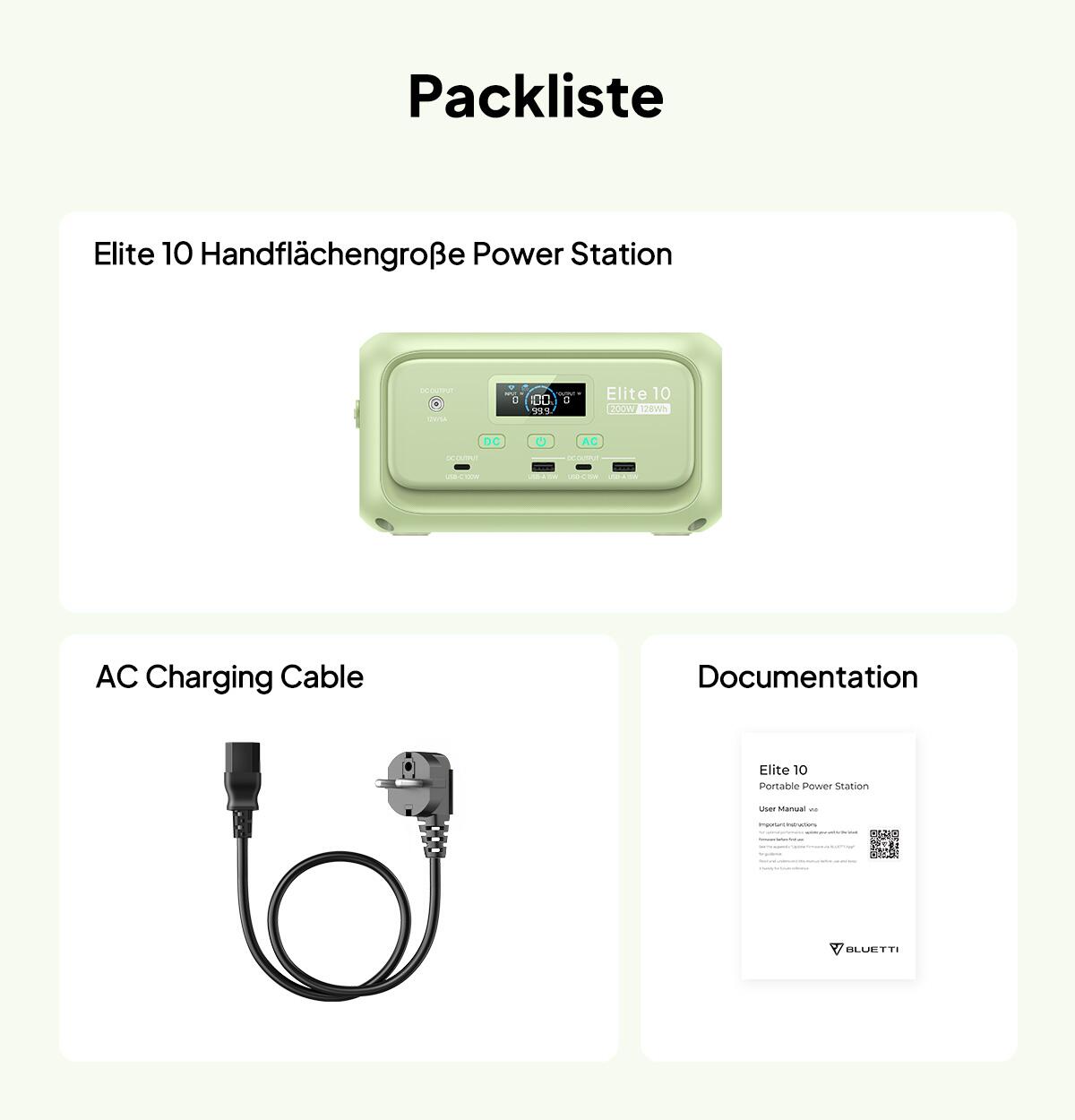 Station d’alimentation portable Elite 10 MINI 128Wh – Randonnée,week-end,camping 7/8