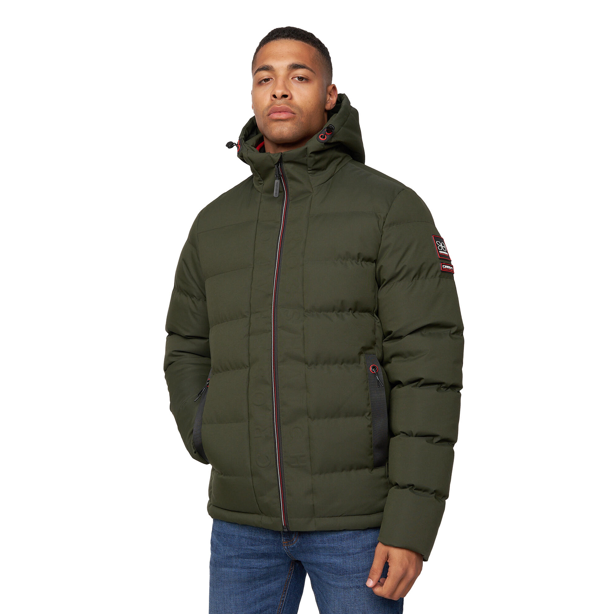 Crosshatch Mens Kampnew Embossed Jacket