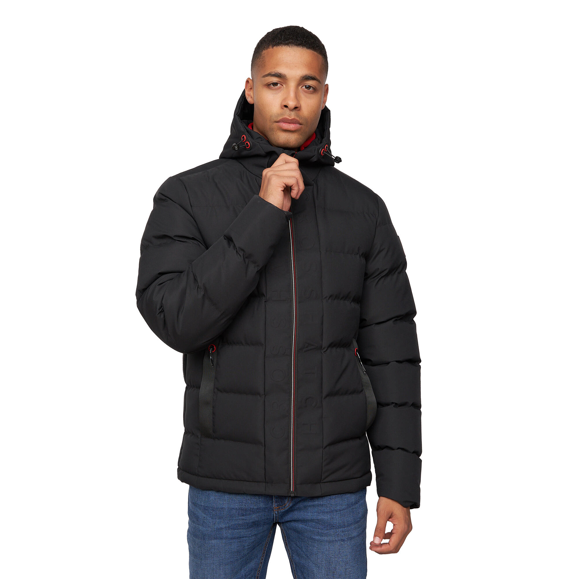 Crosshatch Mens Kampnew Embossed Jacket