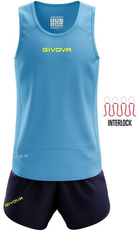 Givova Kit New York Runningset Turq Blue XL 2/5