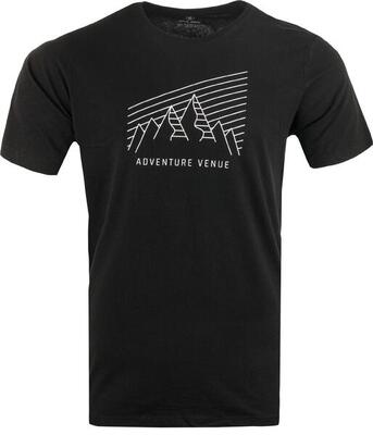 Athl dpt alvin heren t-shirt, 100% katoen, zwart