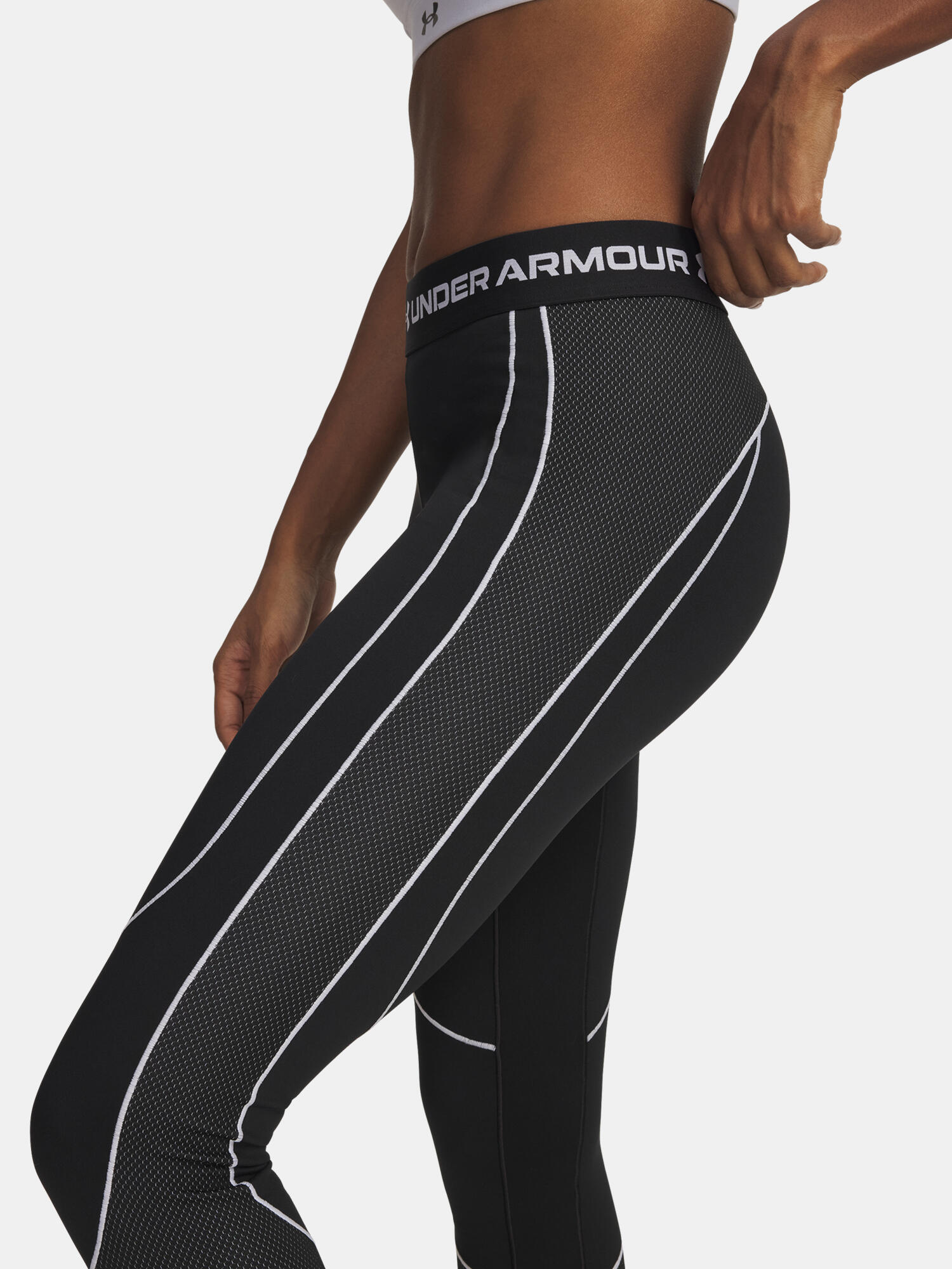 Legginsy treningowe damskie Under Armour CGear Textu 3/4