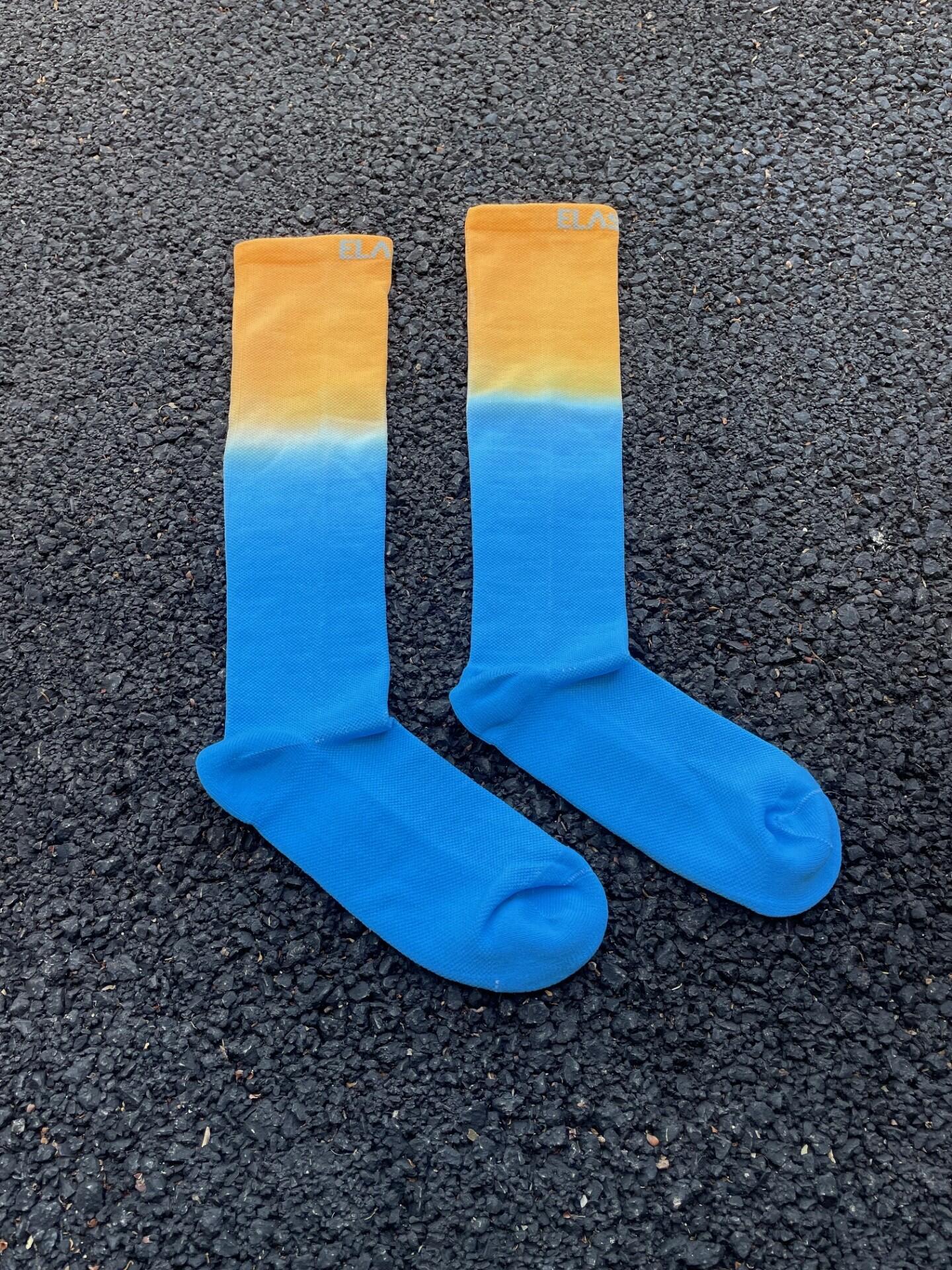Chaussettes de compression hautes - Running, course, vélo et sports - Tie & dye 6/6