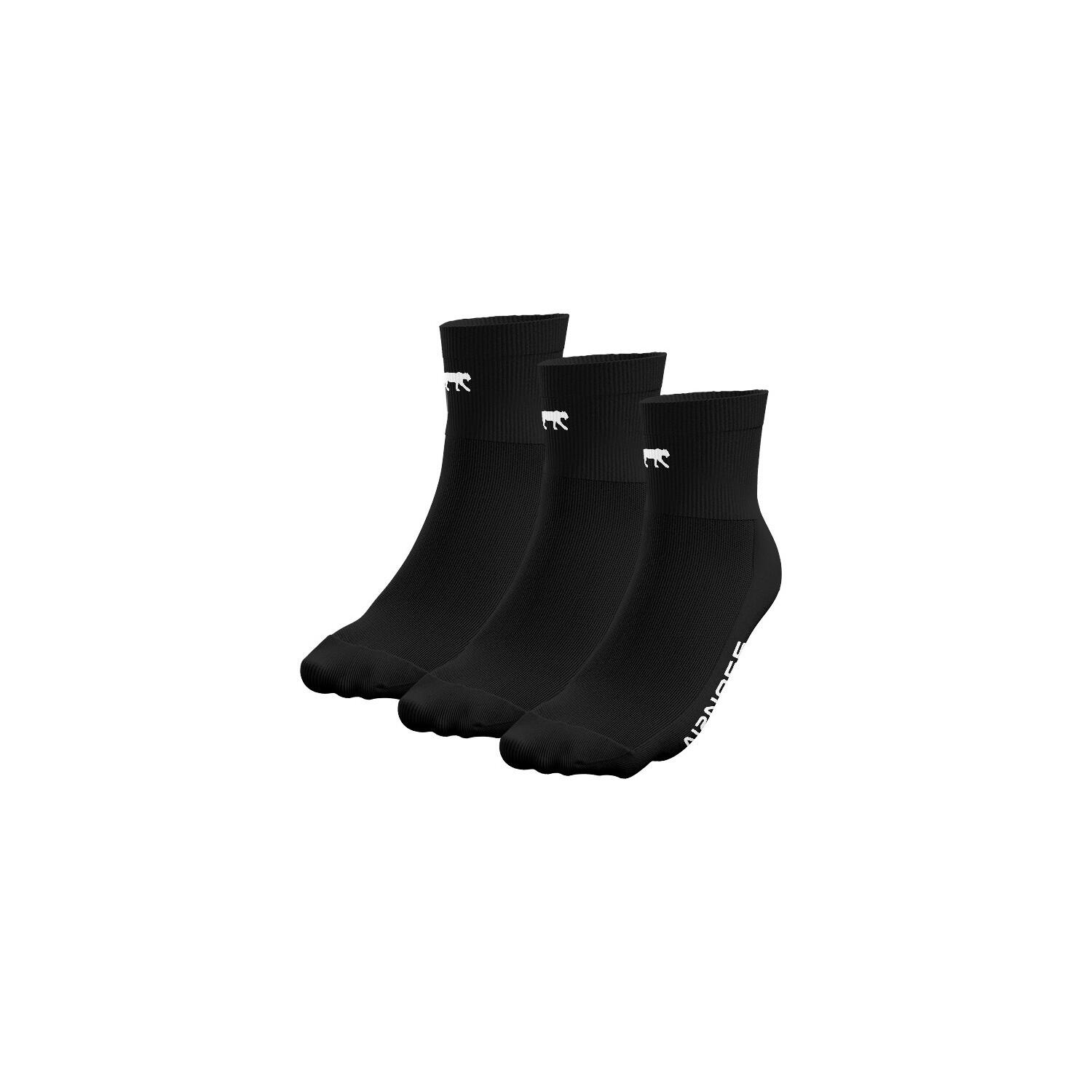 AIRNESS Lot de 3 paires de chaussettes quarter homme Sport 1/1