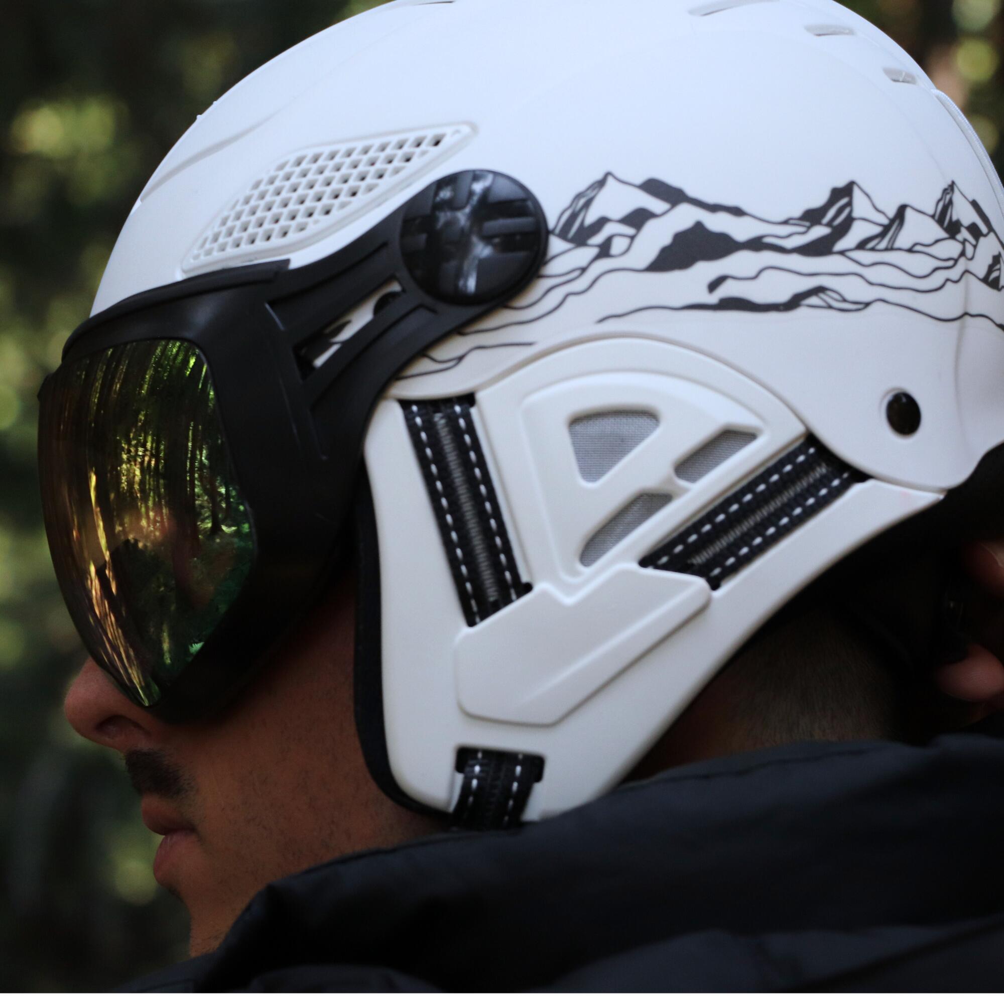 CASCO CON VISOR LOUNA II FASHION WHITE MOUNTAIN 6/6