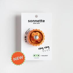 Sonnette pour vélo orange