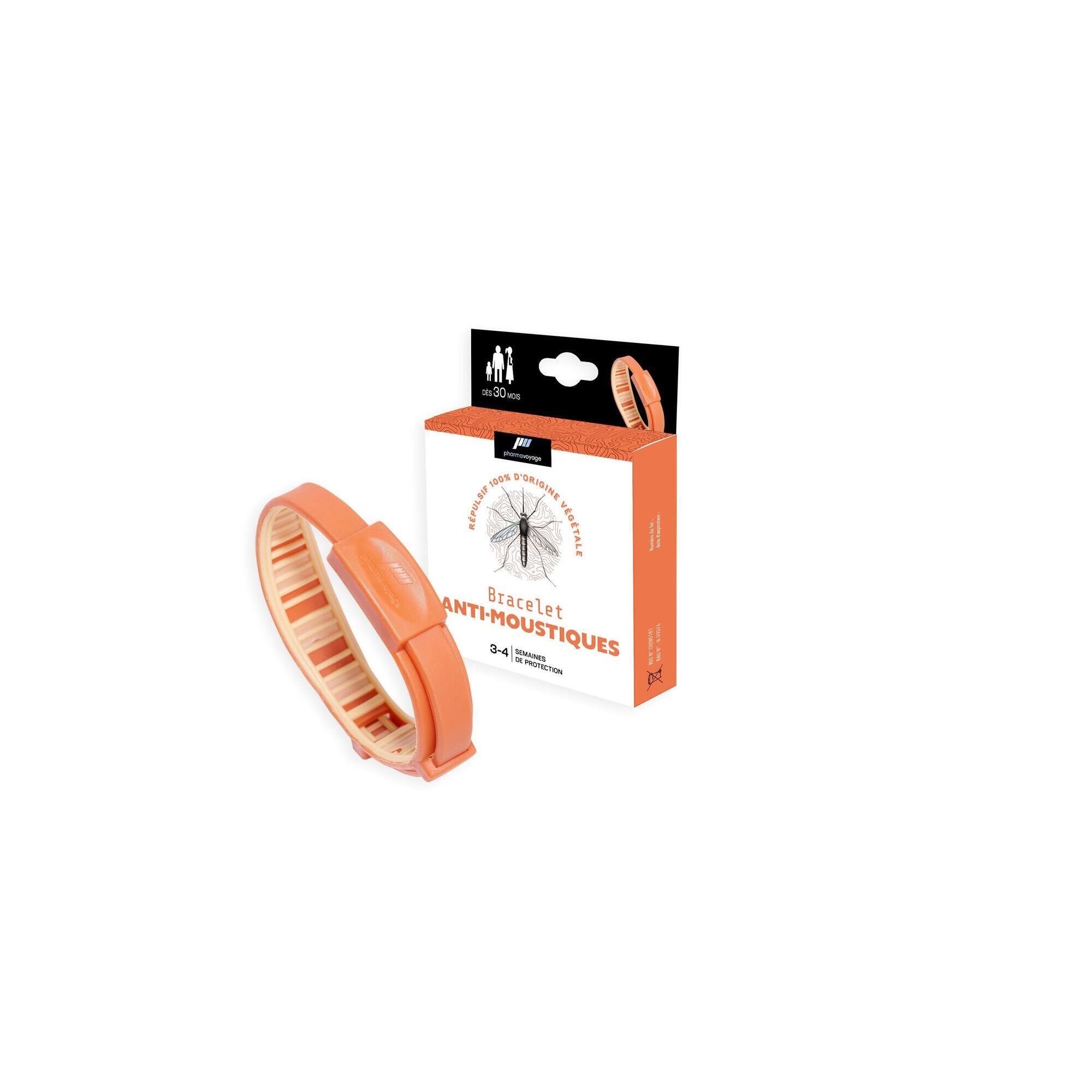 Pharmavoyage - Bracelets Anti-moustiques Pharmavoyage Orange - Anti-moustique - Taille Unique - Decathlon