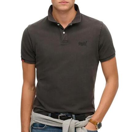 Polo Gris Foncé Homme Superdry Vint Destroy - S