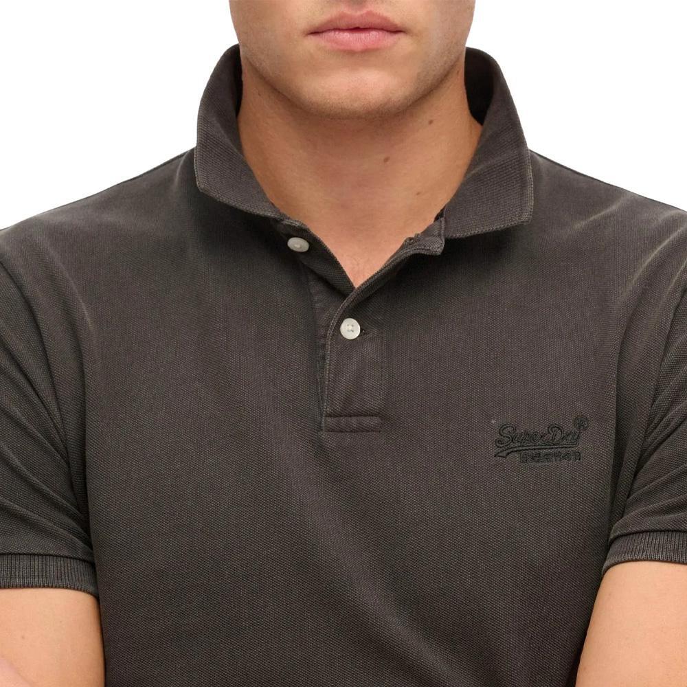 Polo Superdry Vintage Destroy para Hombre Gris Oscuro 3/3