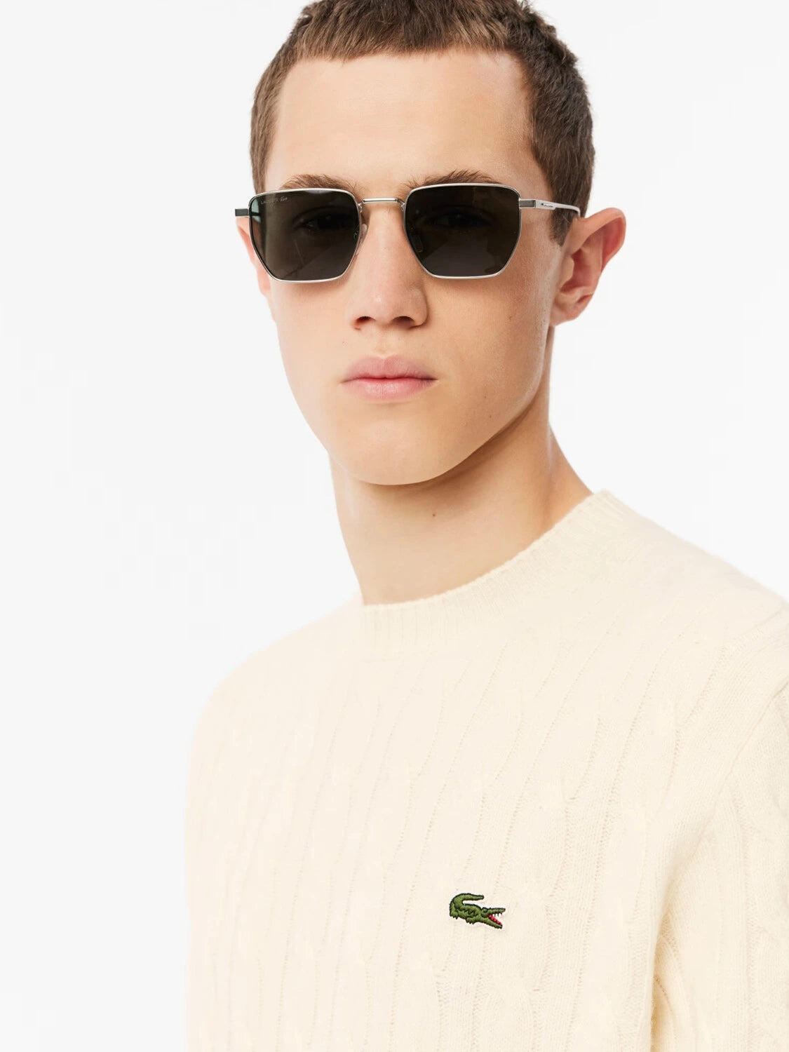 Pull torsadé Lacoste en laine - Homme 3/6