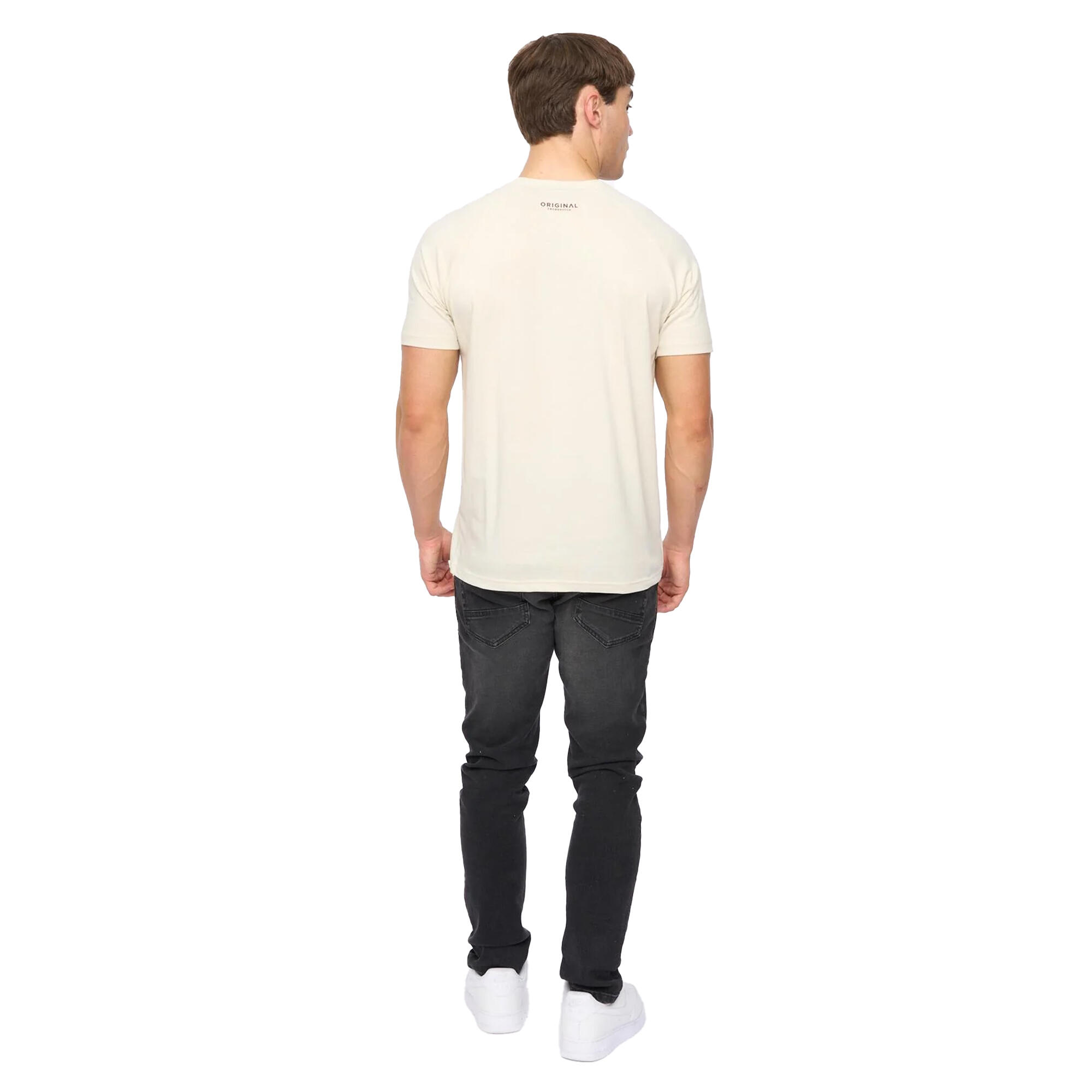 Maglietta Uomo Crosshatch Chantlars Bianco Spento 3/4