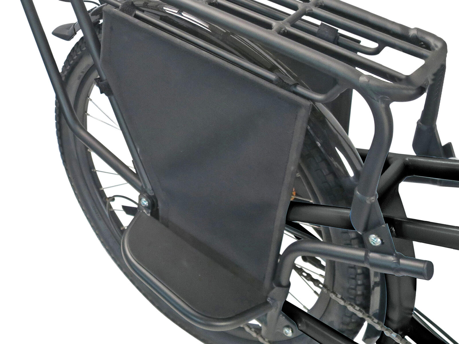 Villette Longtail, midmotor ebike transport 13Ah 7sp zwart 3/5