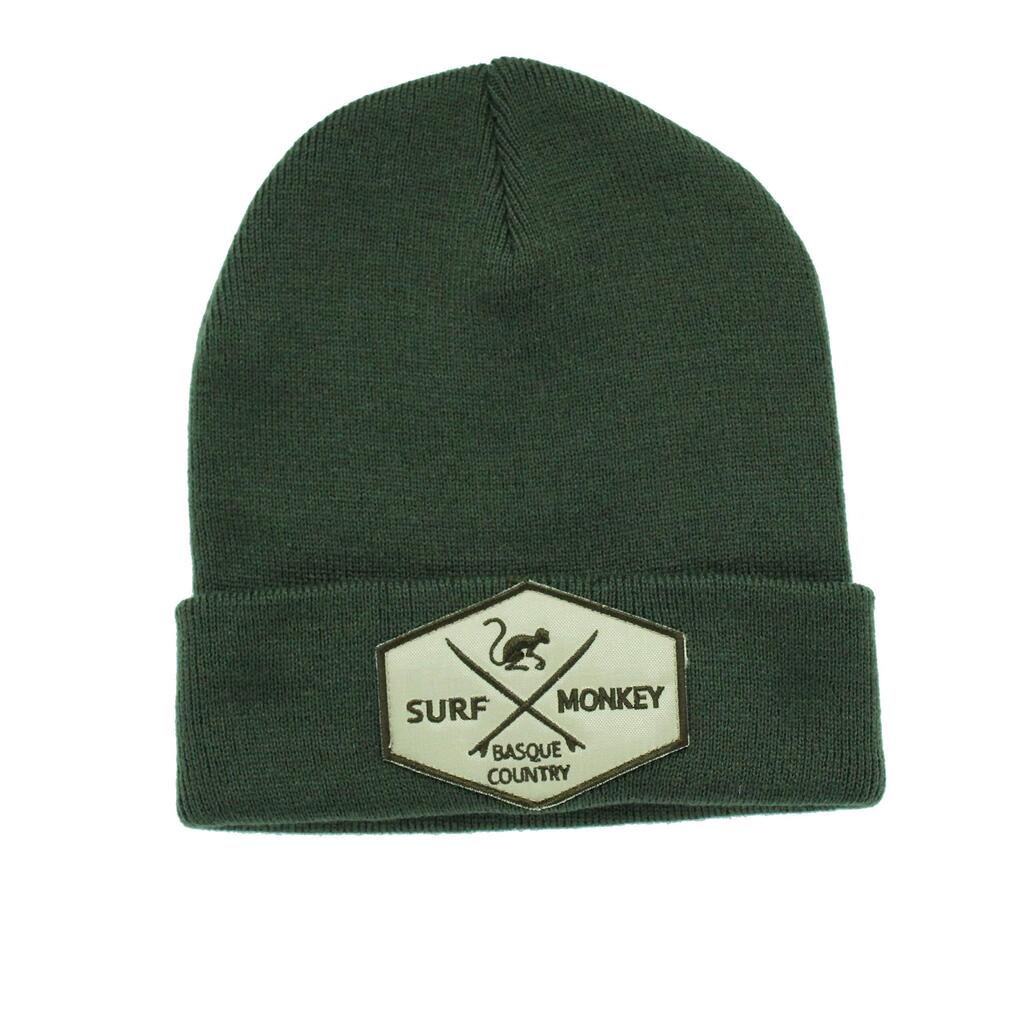 Beanie Hat - Embroidered Logo / Cotton / One Size (Green)