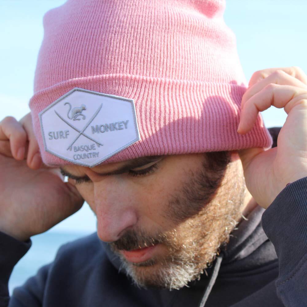 Gorro Beanie - Logo Bordado / Algodón Orgánico / Talla Única (Rosa) 3/4