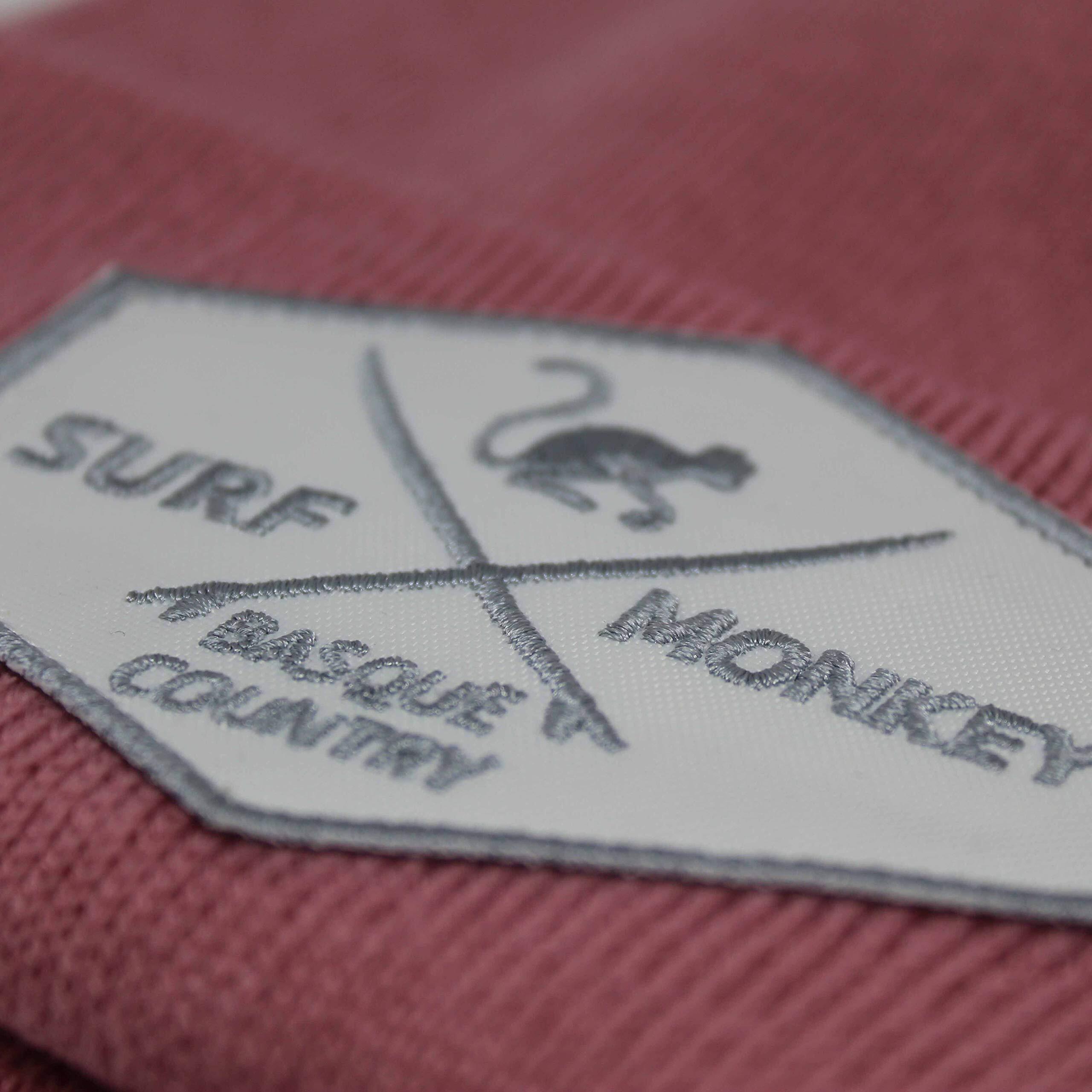 Gorro Beanie - Logo Bordado / Algodón Orgánico / Talla Única (Rosa) 2/4